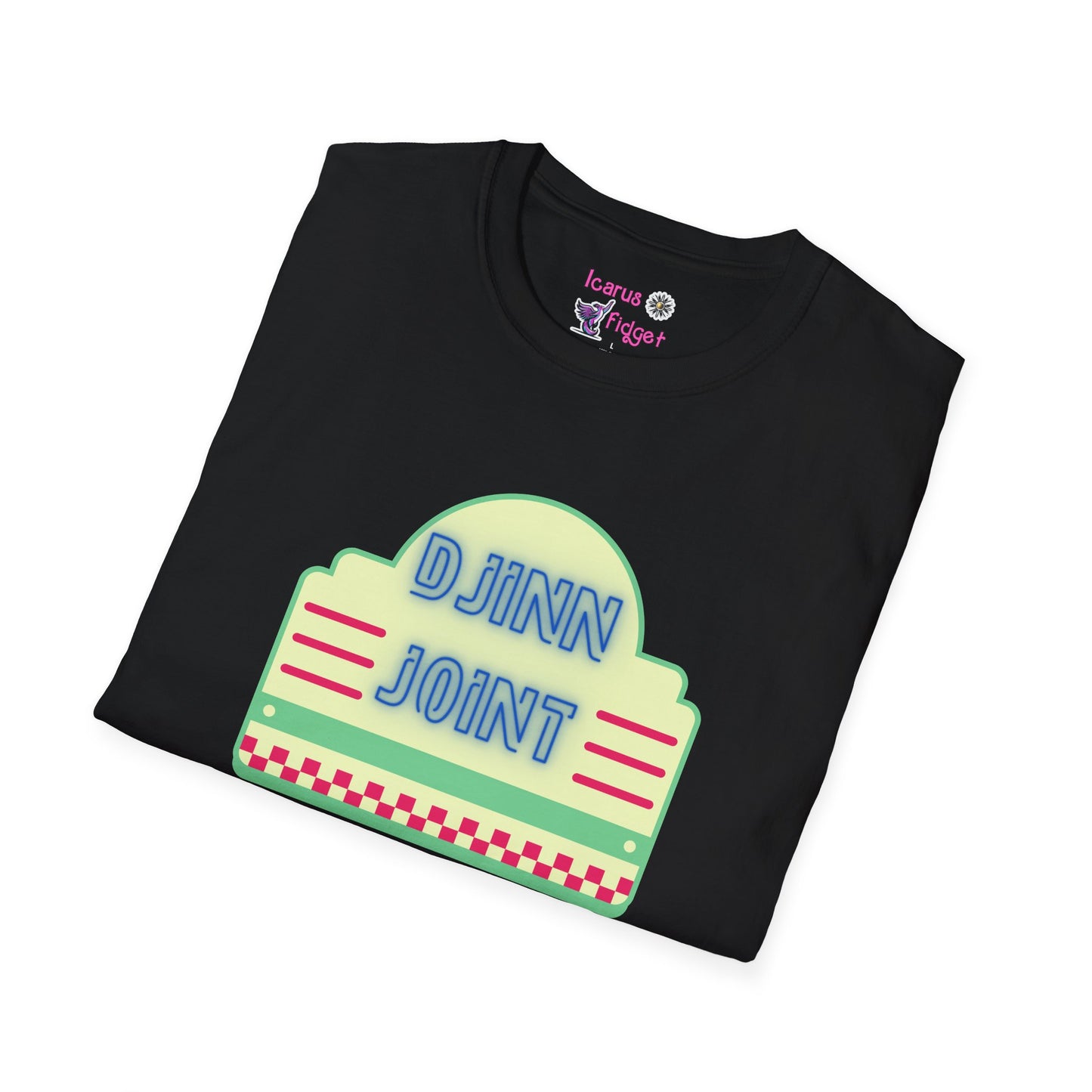 Djinn Joint Neon Diner Logo, Retro Magical Vibes Shirt