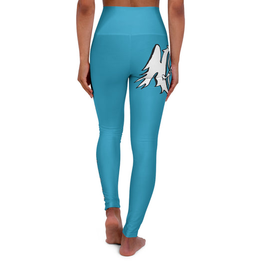 TURQUOISE - Endless Productions High waste full length leggings
