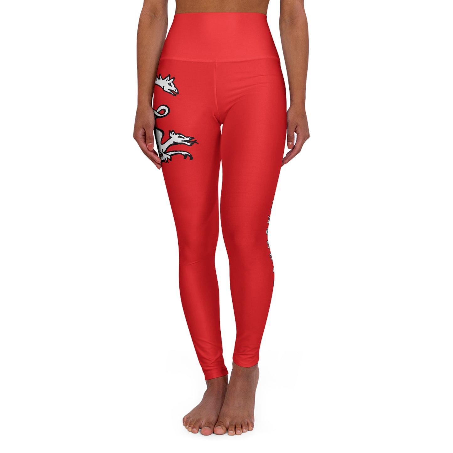 RED - Endless Productions High waste full length leggings
