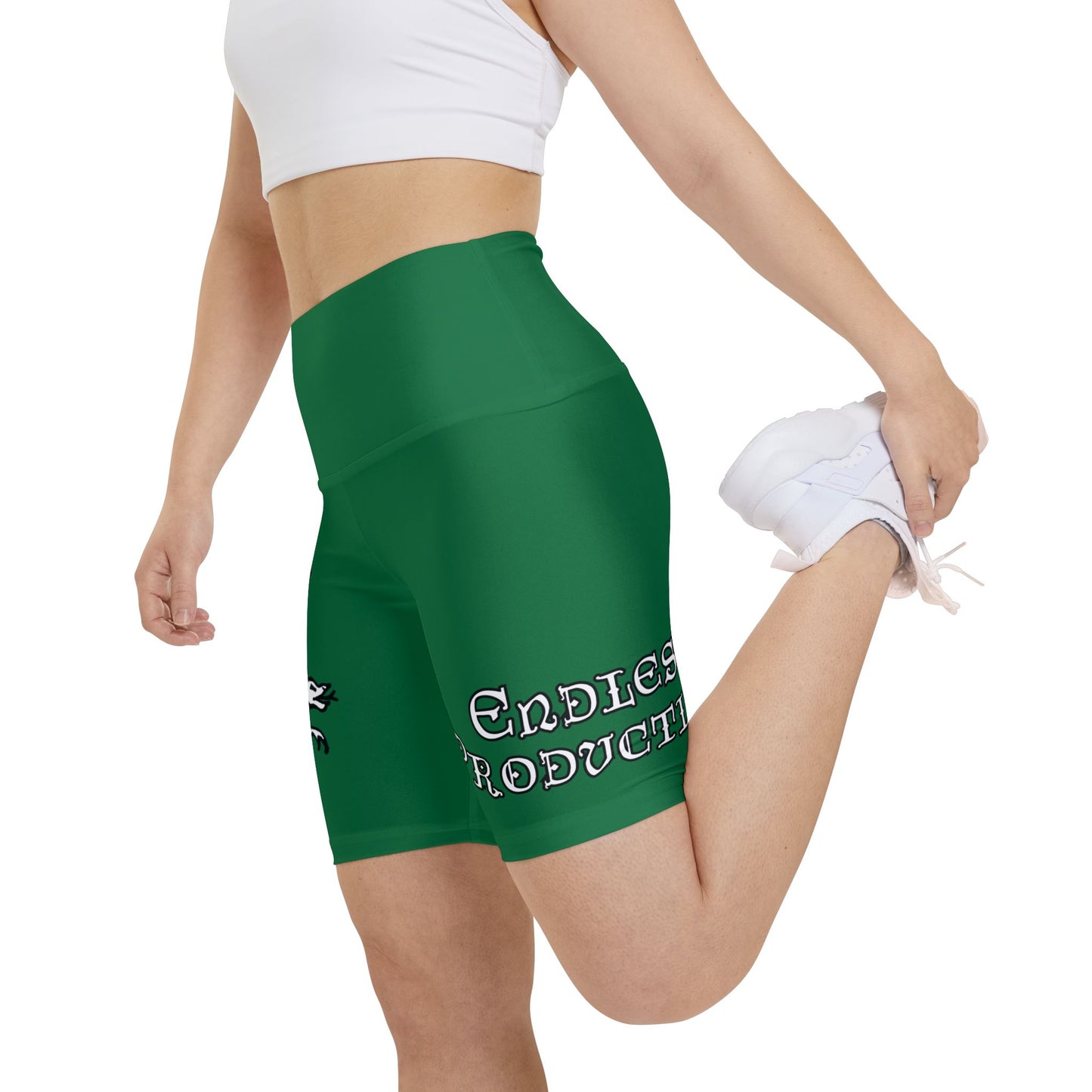 DARK GREEN - Endless Productions Bike Shorts
