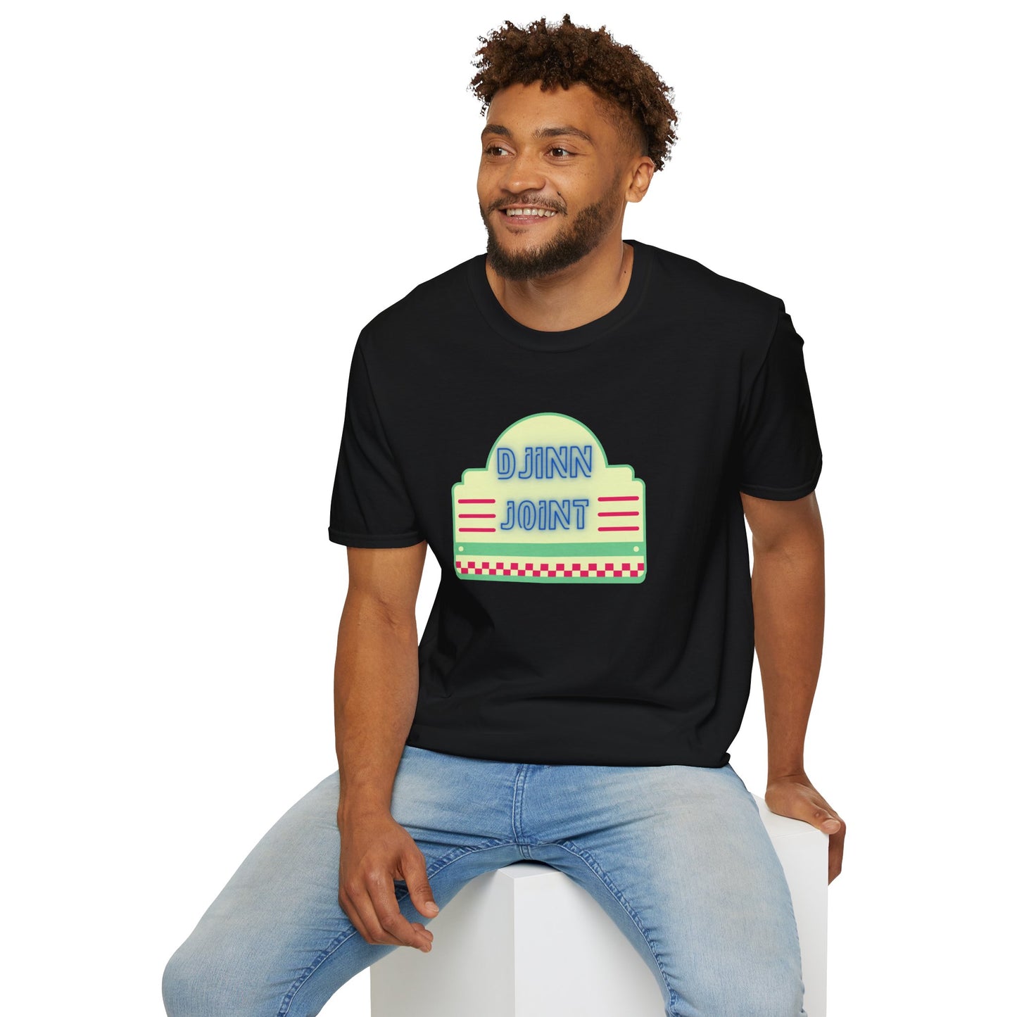 Djinn Joint Neon Diner Logo, Retro Magical Vibes Shirt