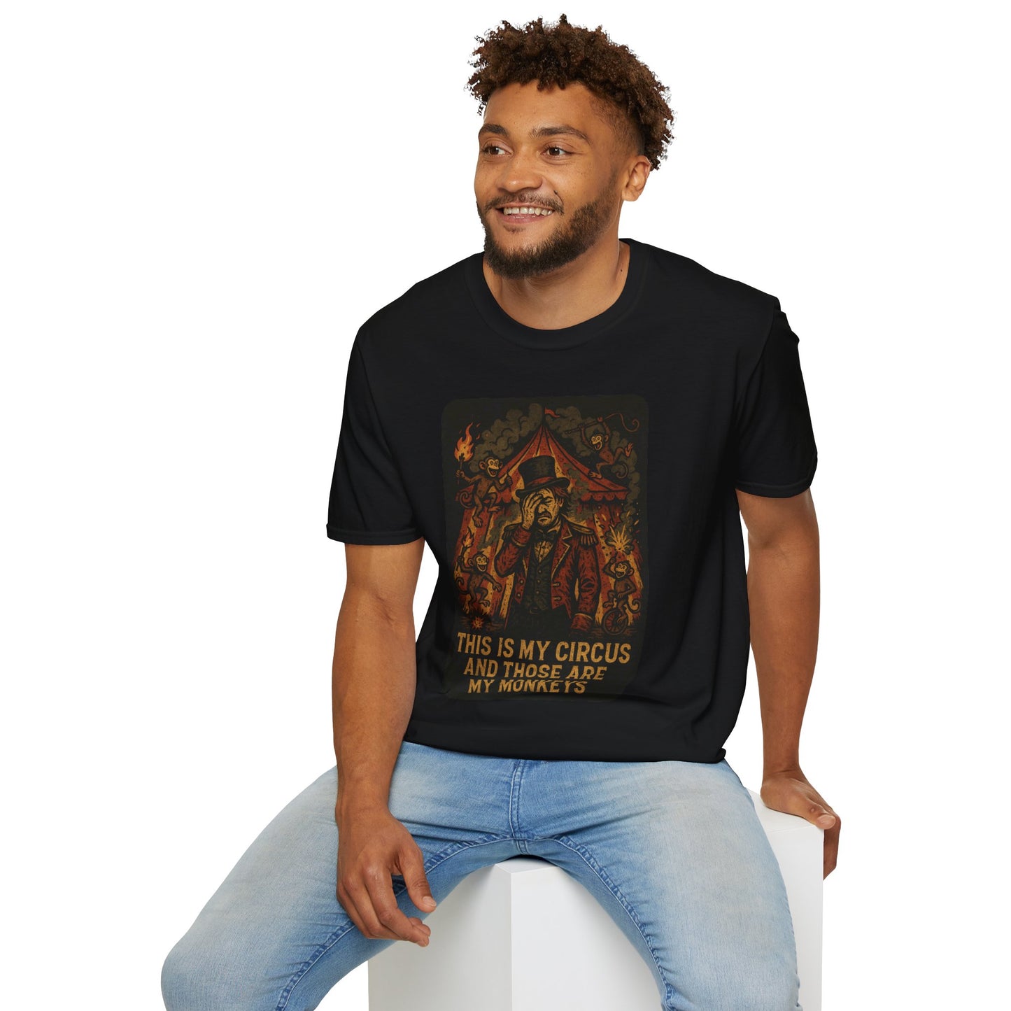 This Is My Circus Shirt, Funny Chaos Meme T Shirt, Burnout Ringmaster Art, ADHD Neurodivergent Humor Tee