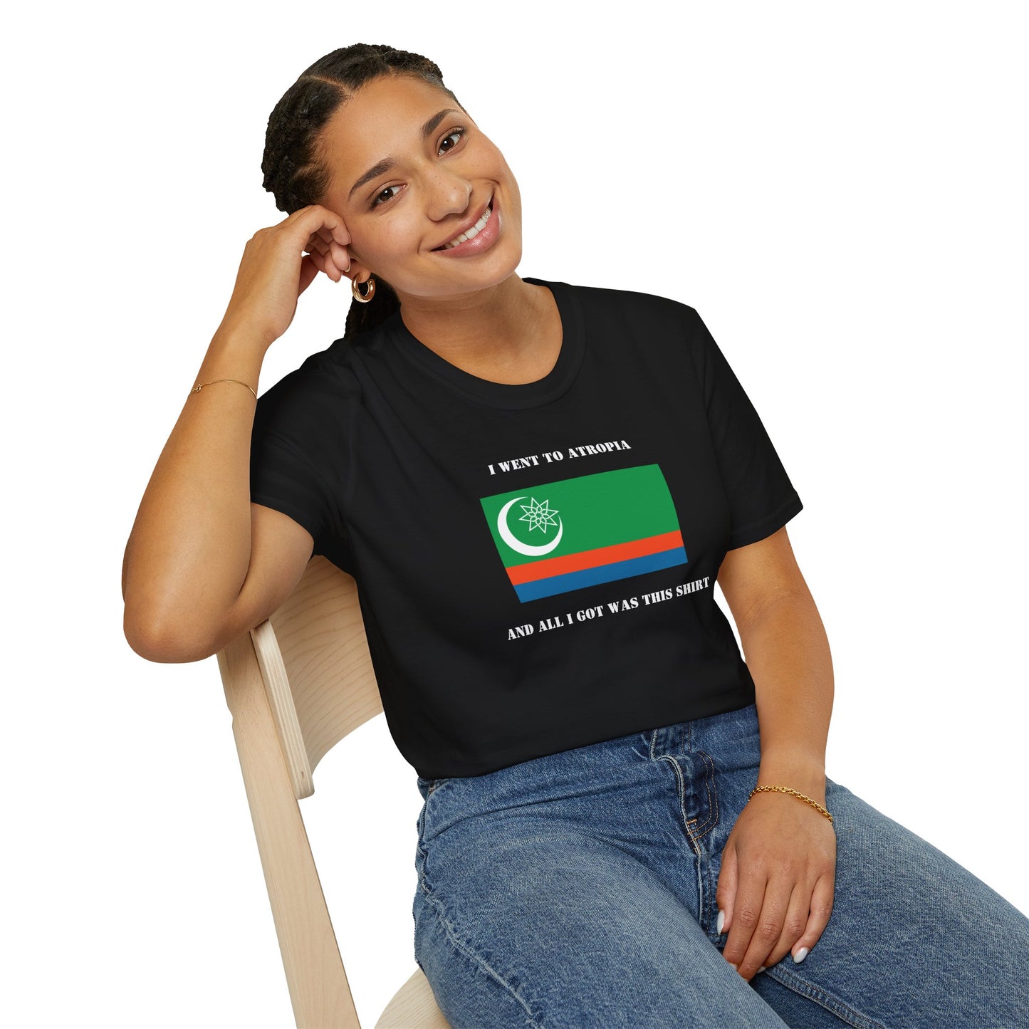 Visit Beautiful Atropia Shirt. Retro Travel Souvenir Tee from a Country That Totally Exists, Trust Me