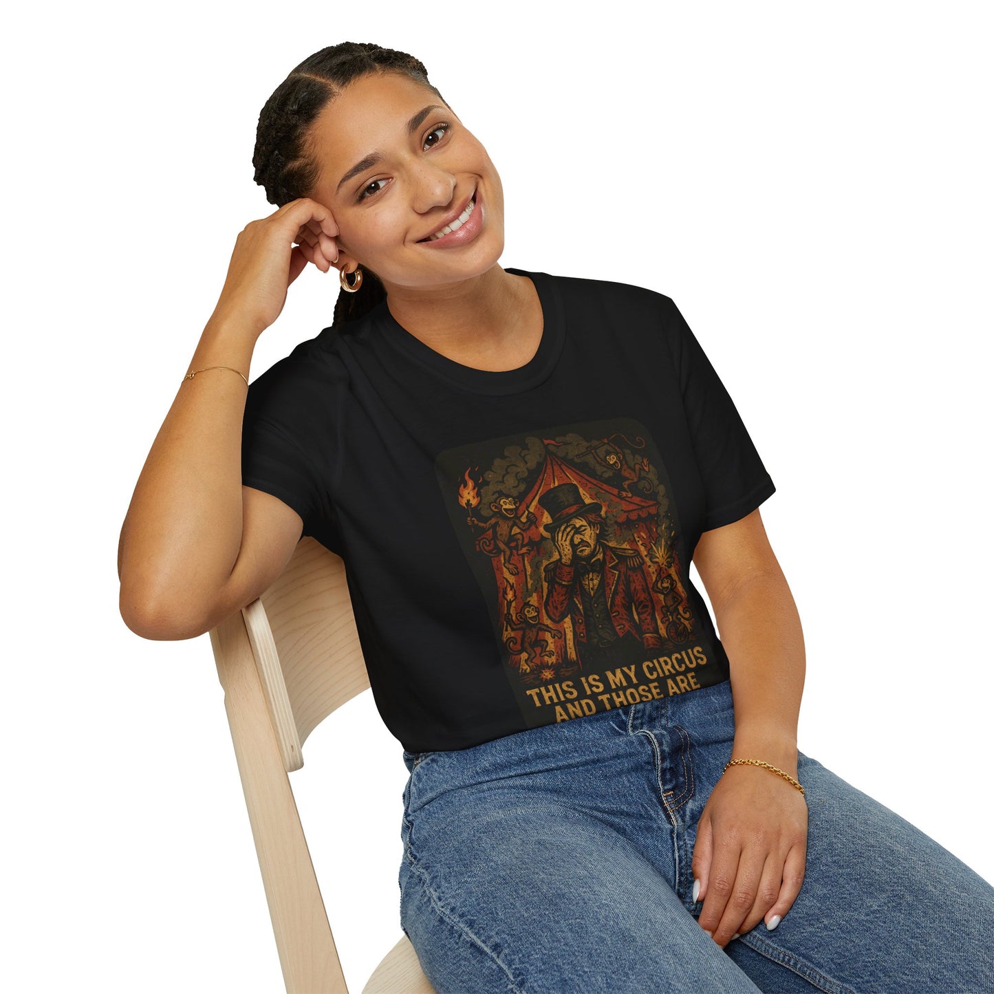 This Is My Circus Shirt, Funny Chaos Meme T Shirt, Burnout Ringmaster Art, ADHD Neurodivergent Humor Tee