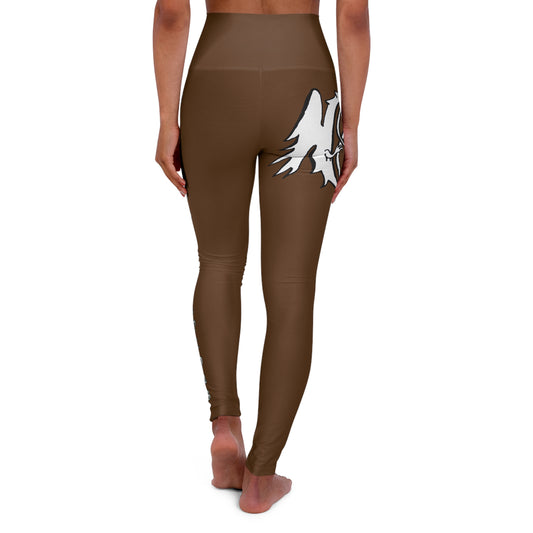 BROWN - Endless Productions High waste full length leggings