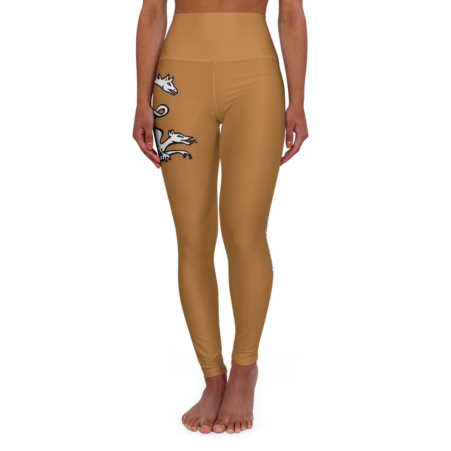 LIGHT BROWN - Endless Productions High waste full length leggings
