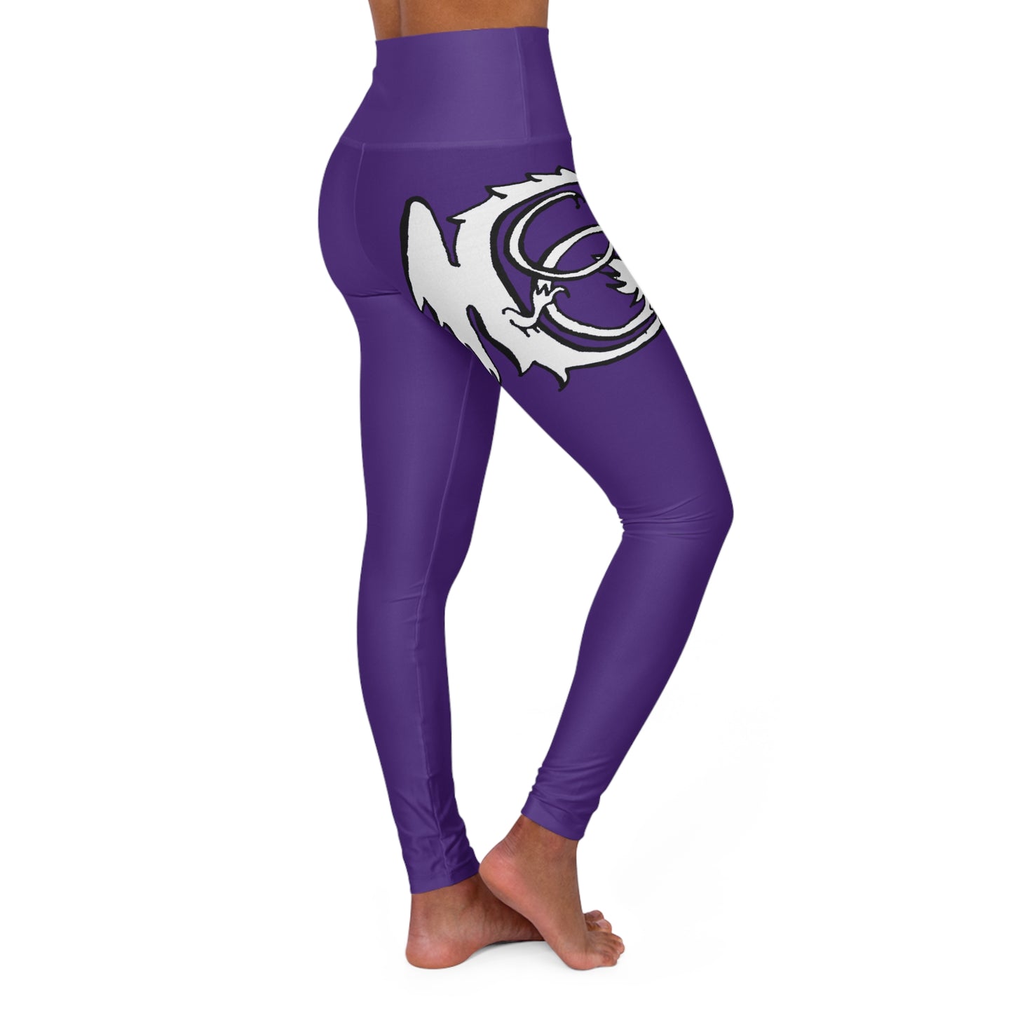 DARK PURPLE - Endless Productions High waste full length leggings
