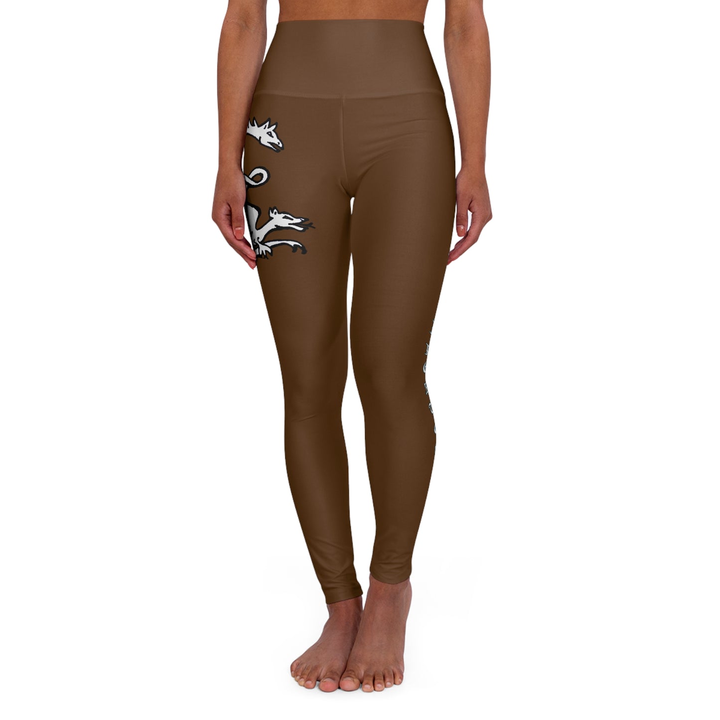 BROWN - Endless Productions High waste full length leggings