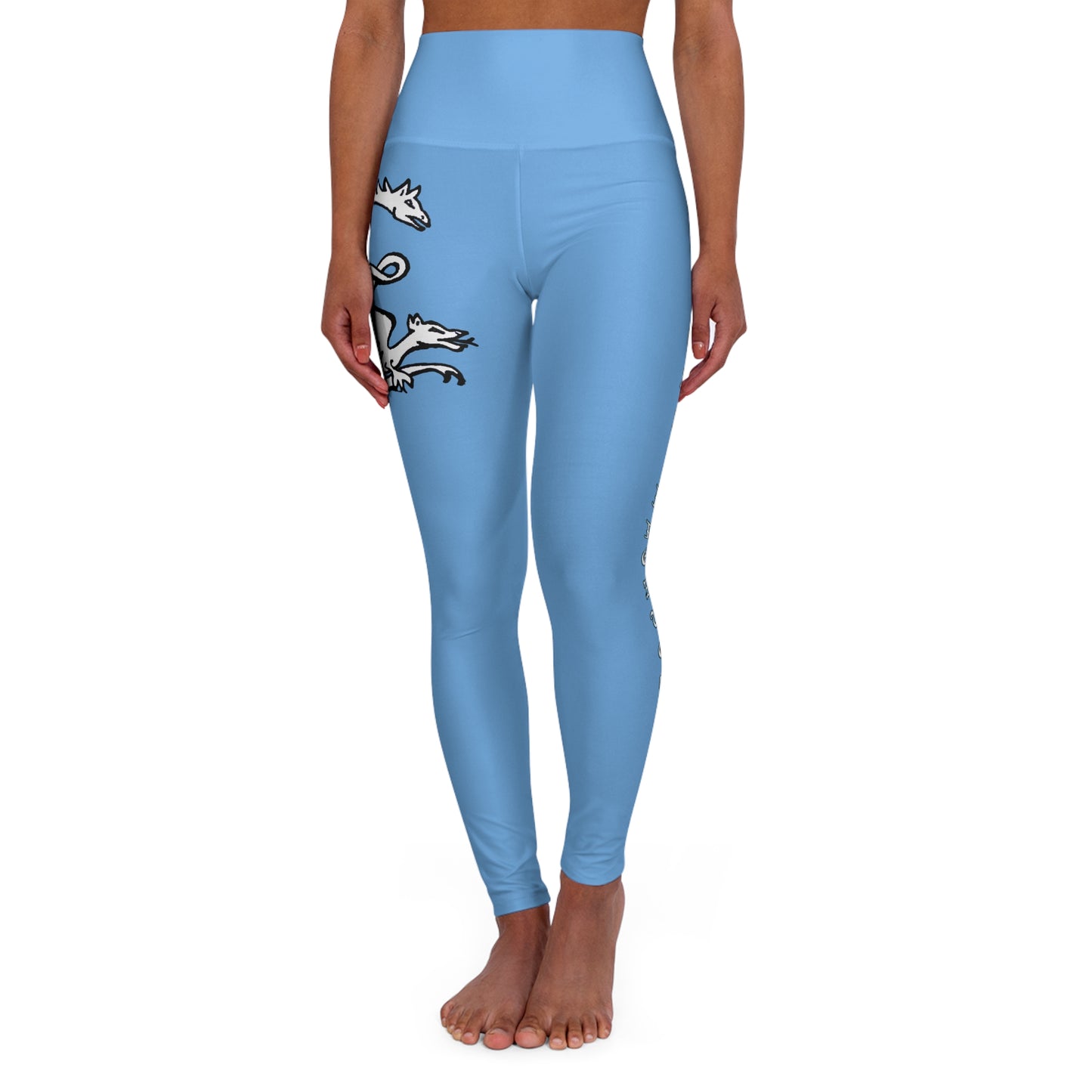 LIGHT BLUE - Endless Productions High waste full length leggings