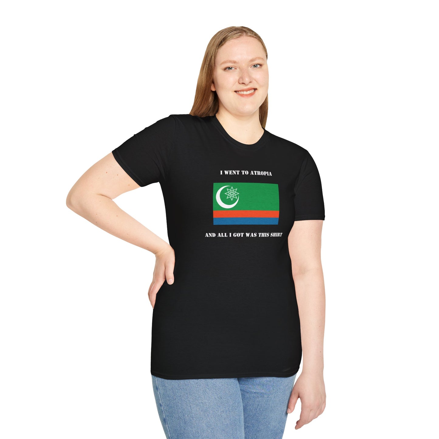 Visit Beautiful Atropia Shirt. Retro Travel Souvenir Tee from a Country That Totally Exists, Trust Me