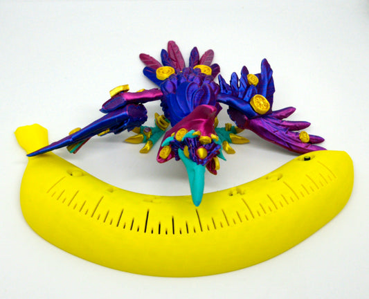 Articulated Fortune Teller Raven - 3D Print