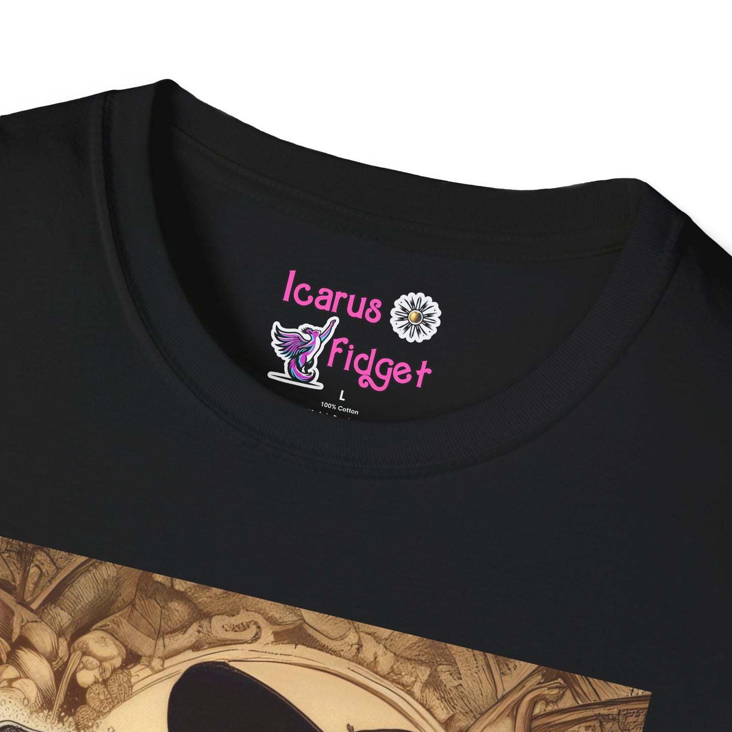 Clara the Forest Witch shirt, Gothic Arcane Portrait Art, Feminine Power Occult Illustration