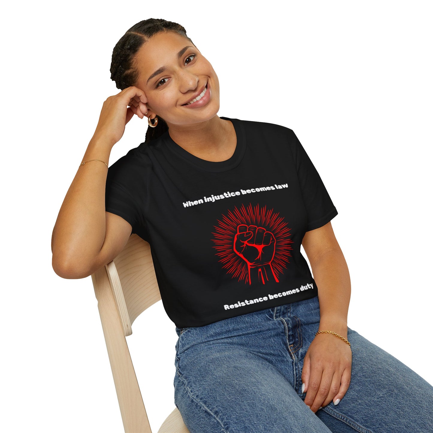 Resistance Becomes Duty Shirt, Radical Protest Fist Tee, Anti-Fascist Political Ragewear