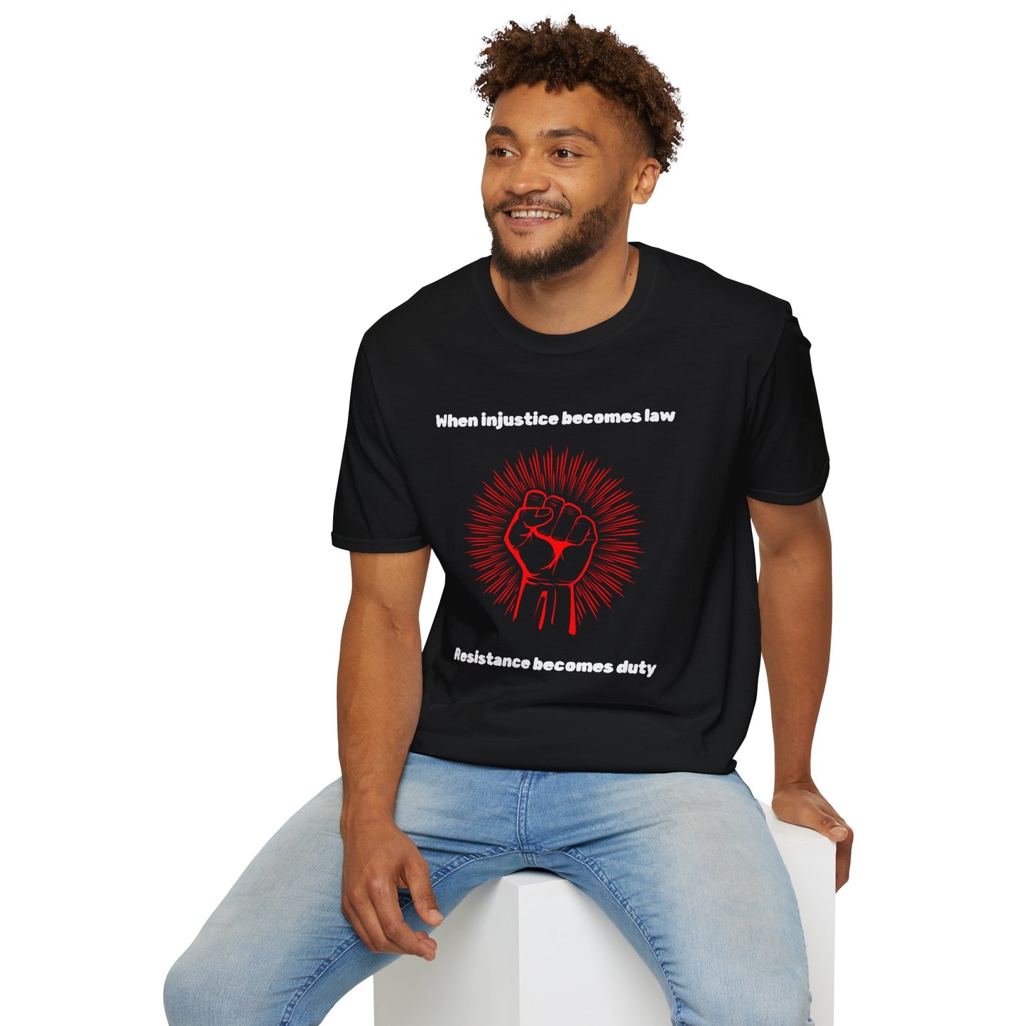 Resistance Becomes Duty Shirt, Radical Protest Fist Tee, Anti-Fascist Political Ragewear