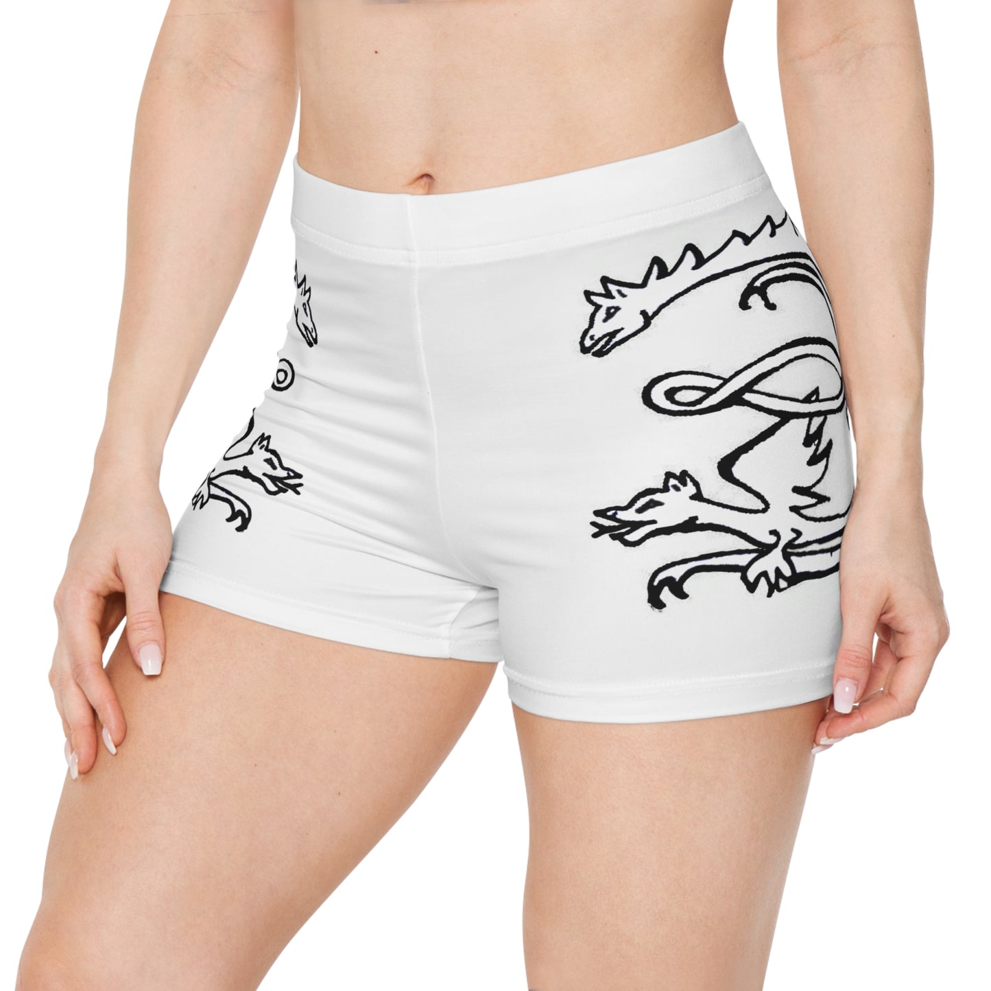 WHITE - Endless Productions Dancer Shorts