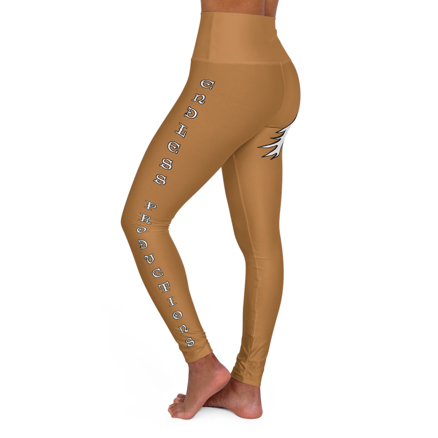 LIGHT BROWN - Endless Productions High waste full length leggings