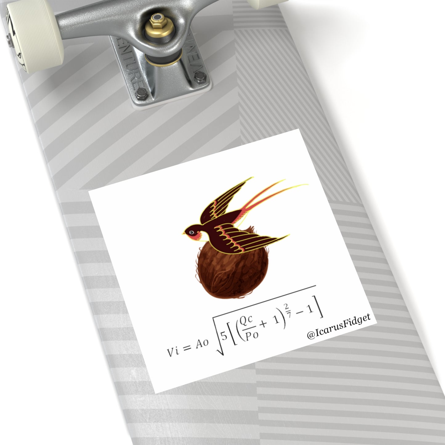 Air velocity of an unladen swallow - Sticker