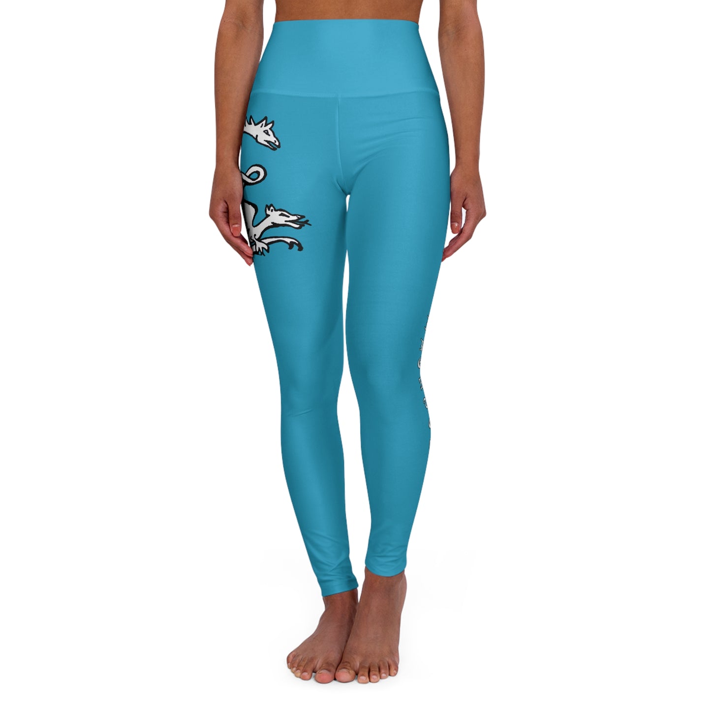TURQUOISE - Endless Productions High waste full length leggings