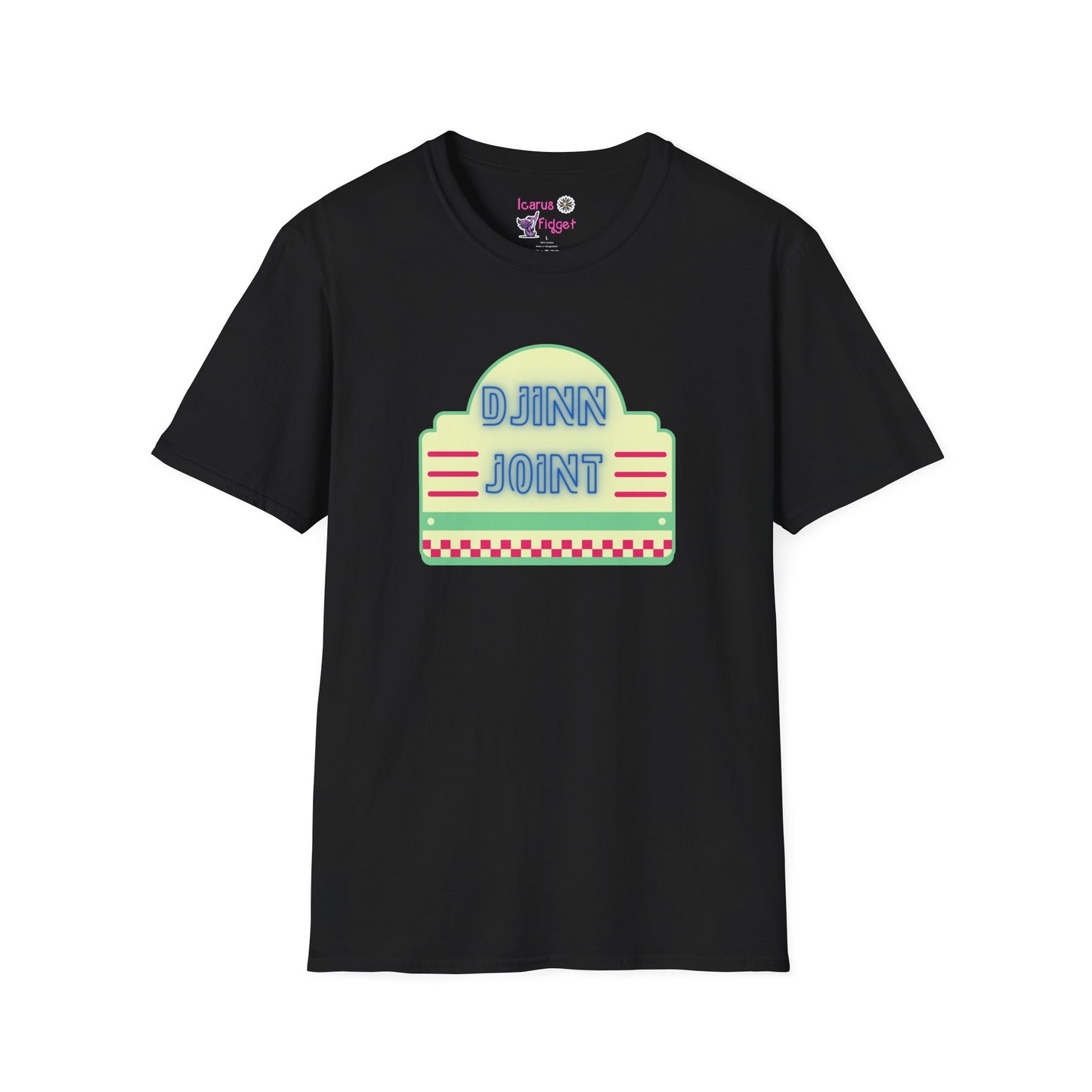 Djinn Joint Neon Diner Logo, Retro Magical Vibes Shirt