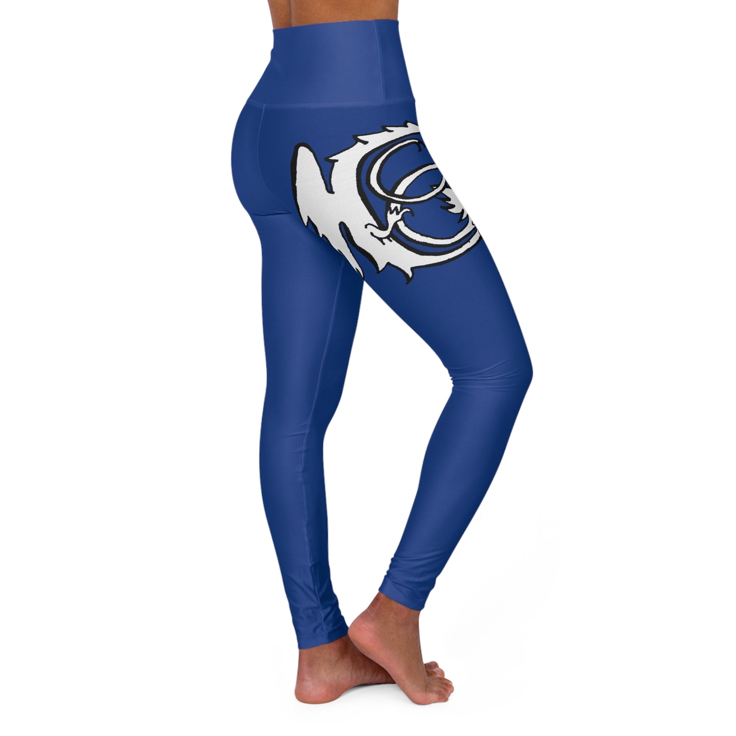 DARK BLUE - Endless Productions High waste full length leggings