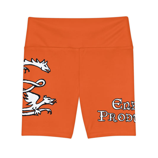 ORANGE - Endless Productions Bike Shorts