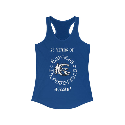 ADULT RACERBACK WOMEN'S - Endless Productions 25 Years of Huzzah