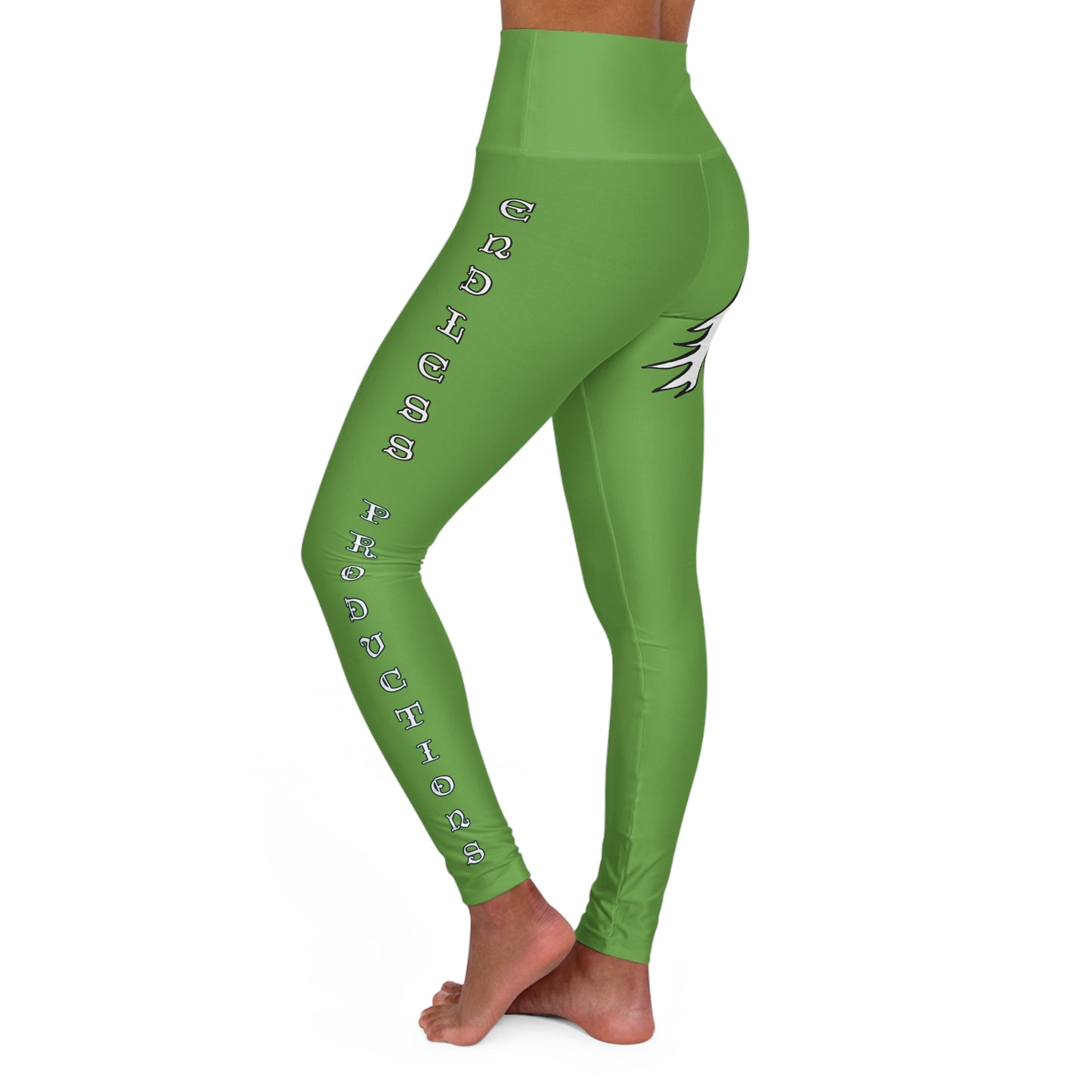LIGHT GREEN - Endless Productions High waste full length leggings