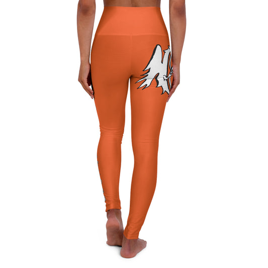 ORANGE - Endless Productions High waste full length leggings