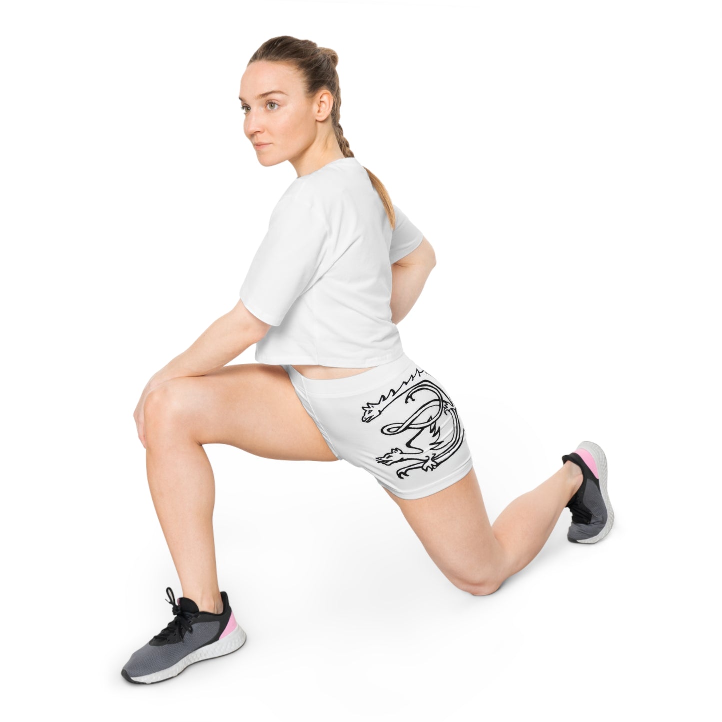 WHITE - Endless Productions Dancer Shorts