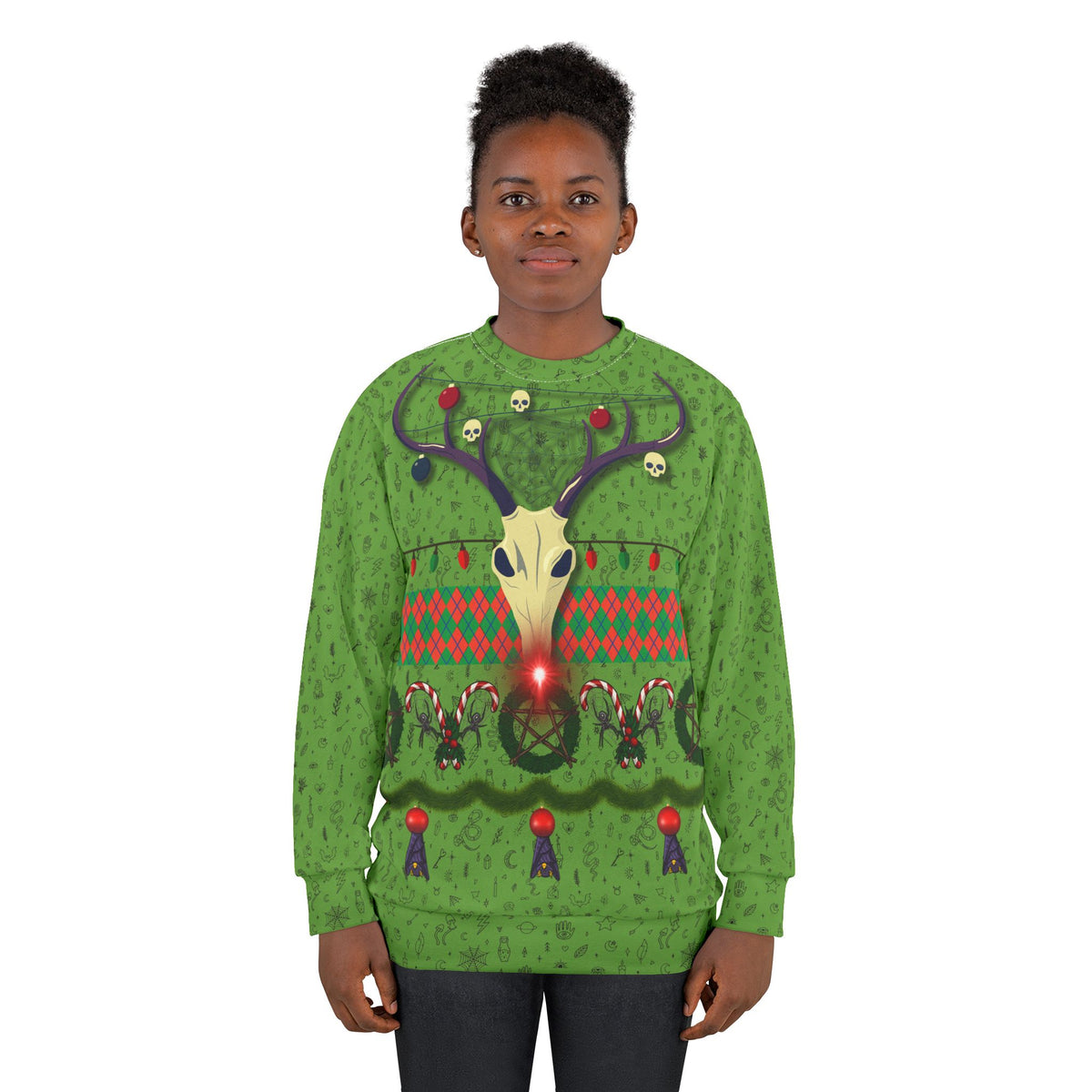 Oh Deer, It's Cursedmas Ugly Christmas Sweater Style