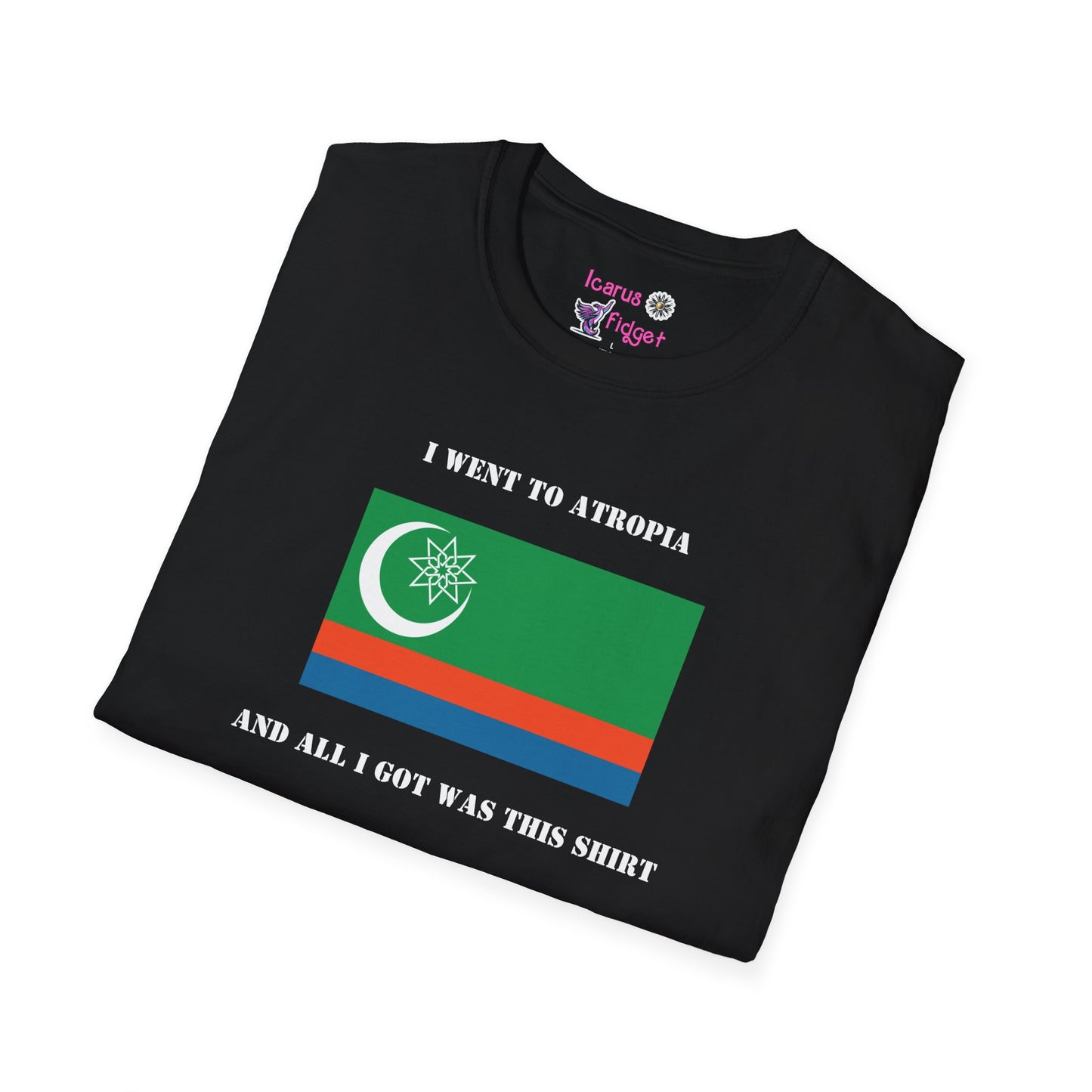 Visit Beautiful Atropia Shirt. Retro Travel Souvenir Tee from a Country That Totally Exists, Trust Me
