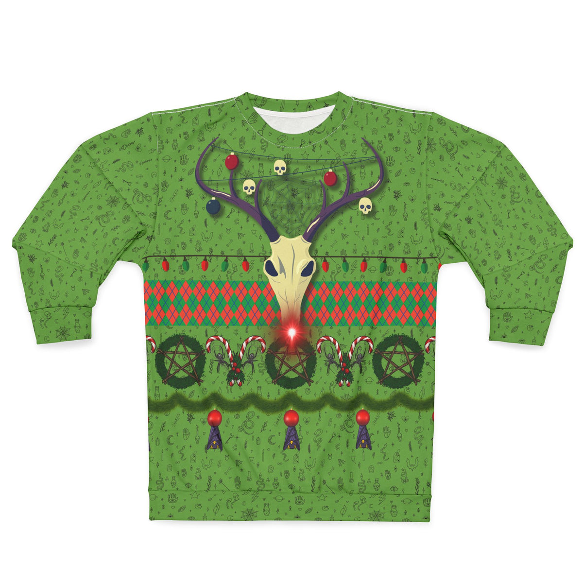 Oh Deer, It's Cursedmas Ugly Christmas Sweater Style