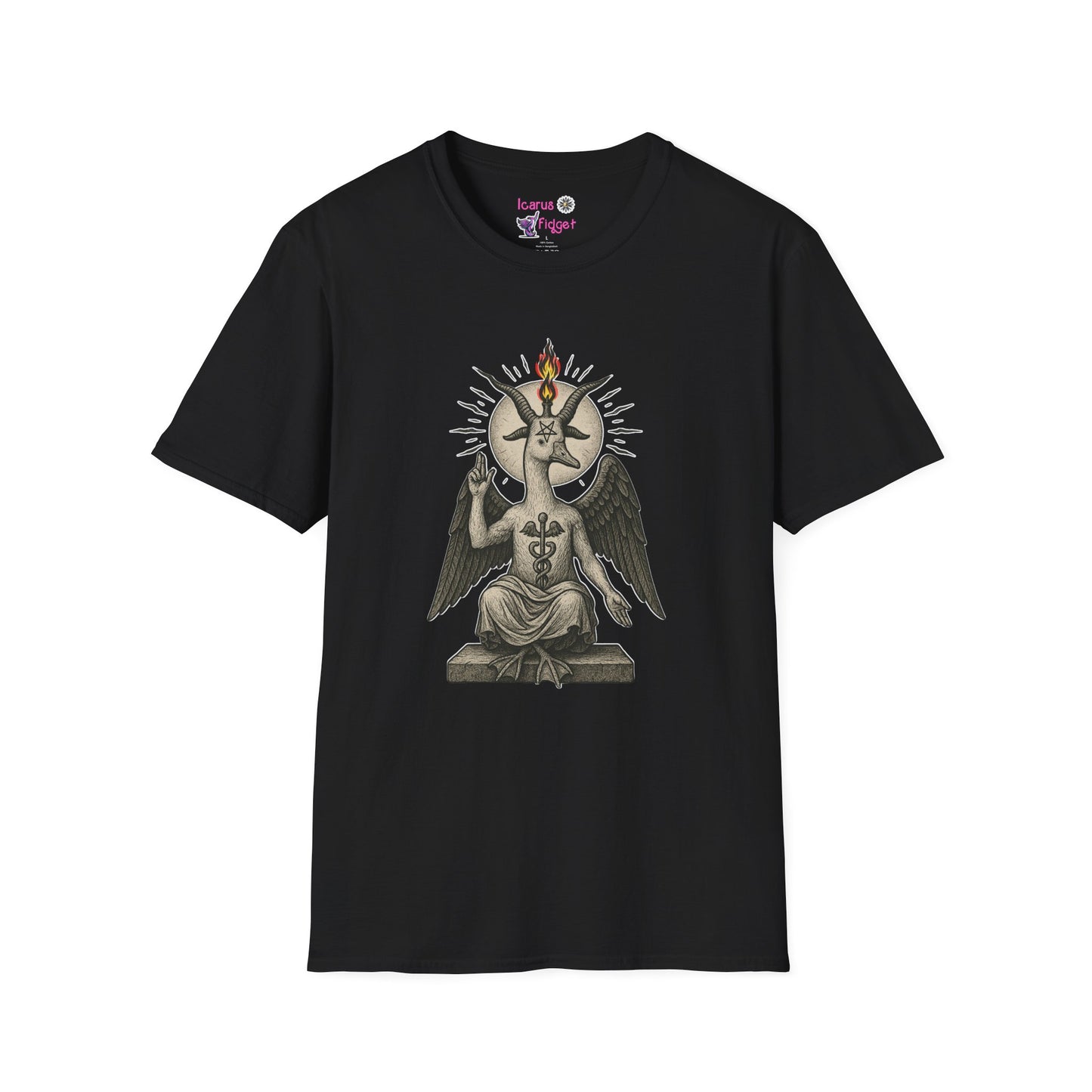 Goosphomet Shirt, Occult Goose Meme T Shirt, Dark Humor Witchcore Tee, Cursed Baphomet Goose Aesthetic