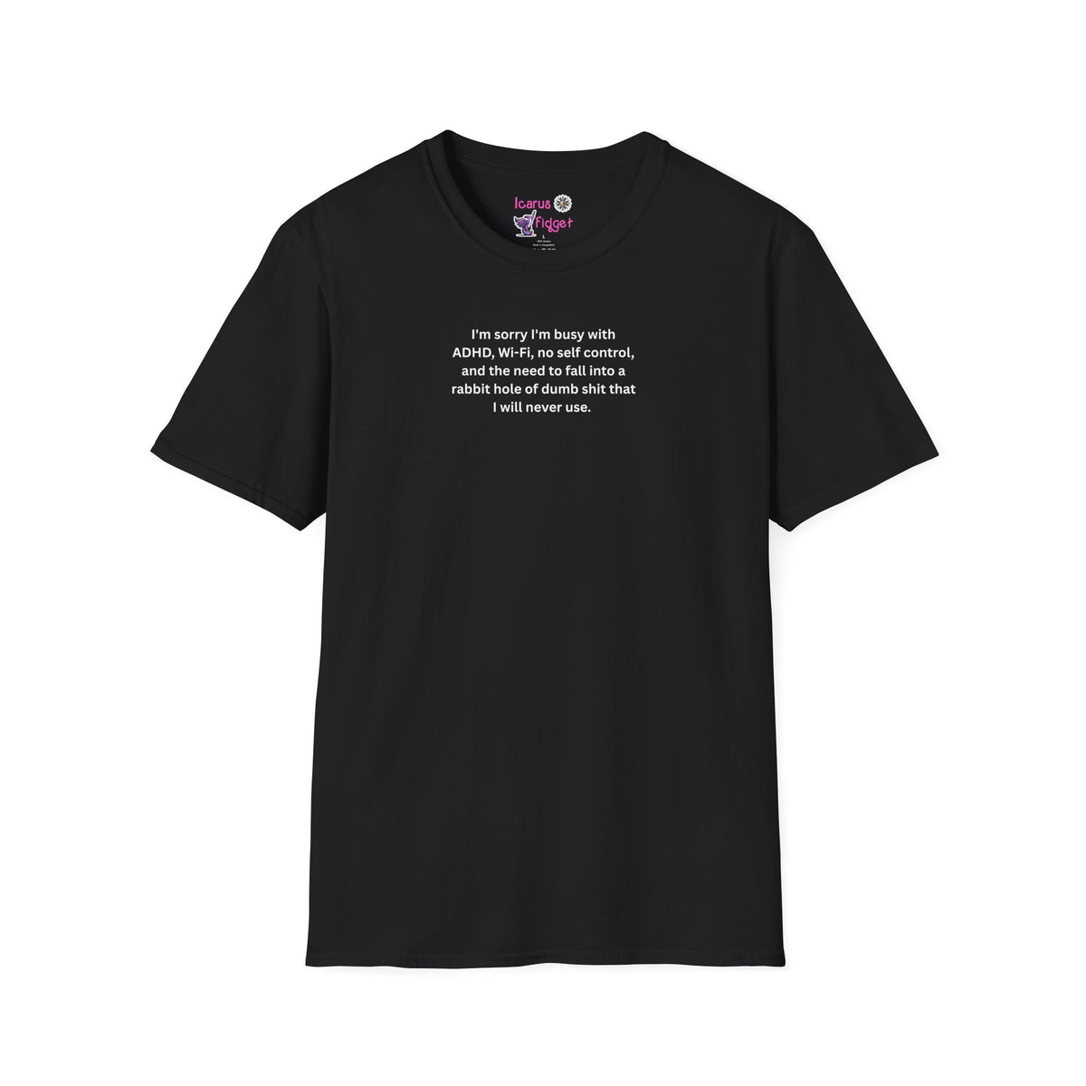 ADHD WiFi No Self Control Tee, Neurodivergent Humor Graphic Shirt