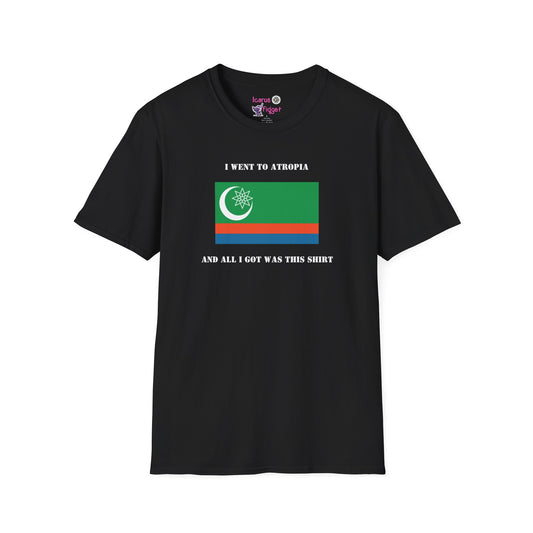 Visit Beautiful Atropia Shirt.  Retro Travel Souvenir Tee from a Country That Totally Exists, Trust Me