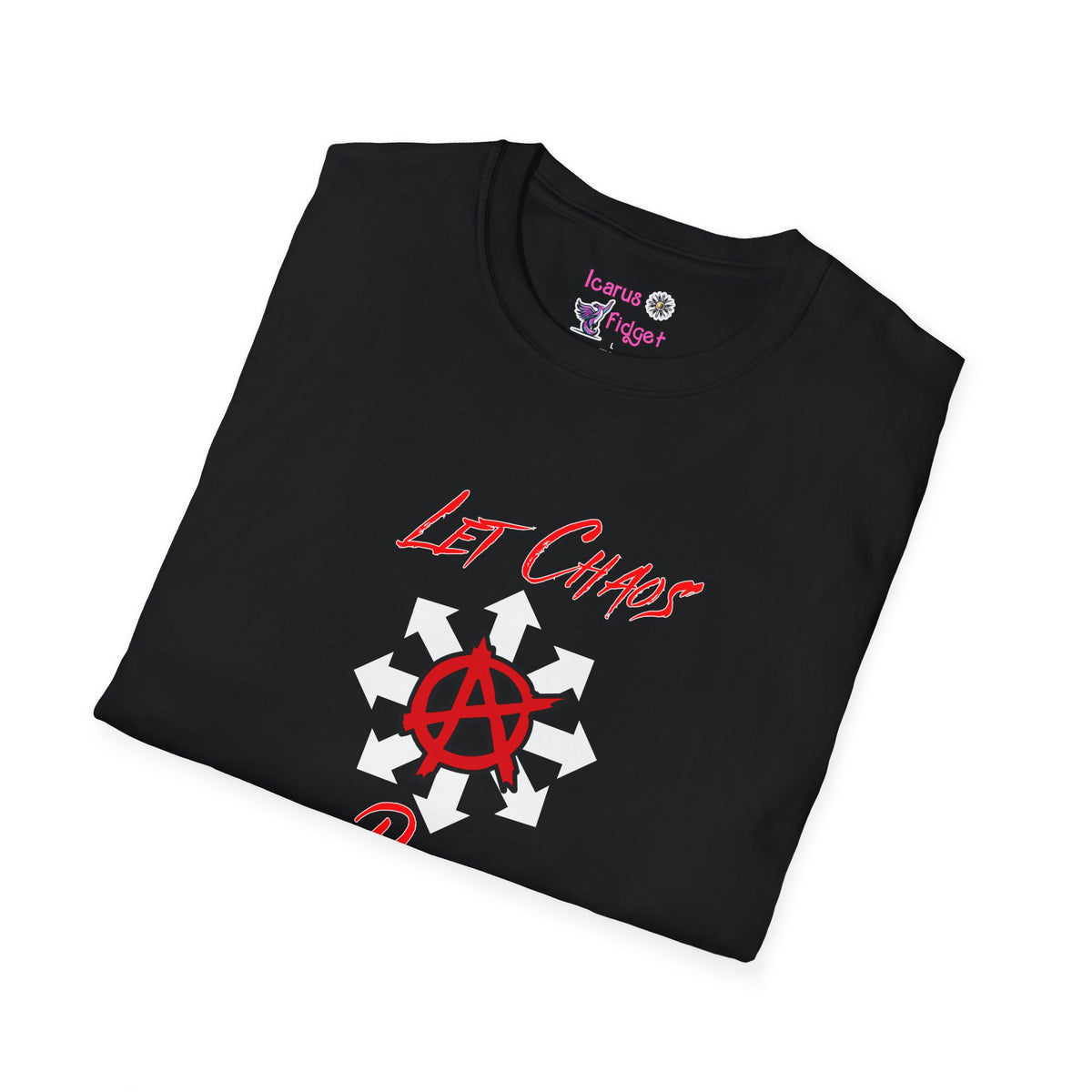 Let Chaos Reign anarchist symbol T-Shirt | punk graphic tee
