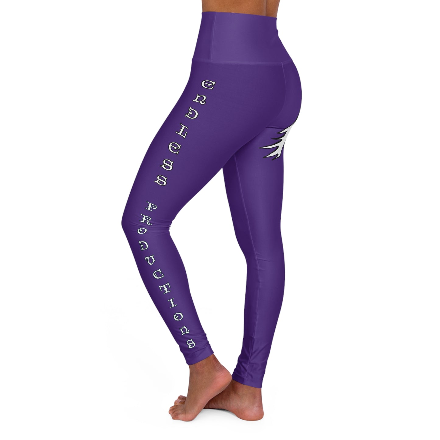 DARK PURPLE -  Endless Productions High waste full length leggings