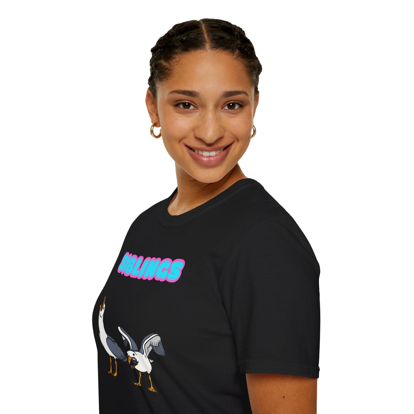 SIBLINGS Seagull Chaos Shirt, Funny Animal Meme Tee, ADHD Sibling love