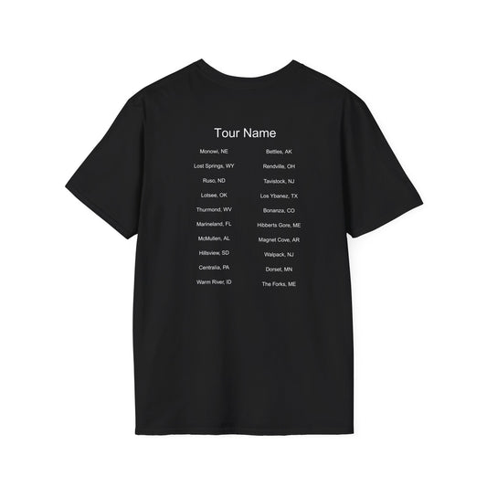 Smallest Towns in America World Tour Shirt, Funny Fake Band Tee, Obscure Travel, Weirdcore Gift