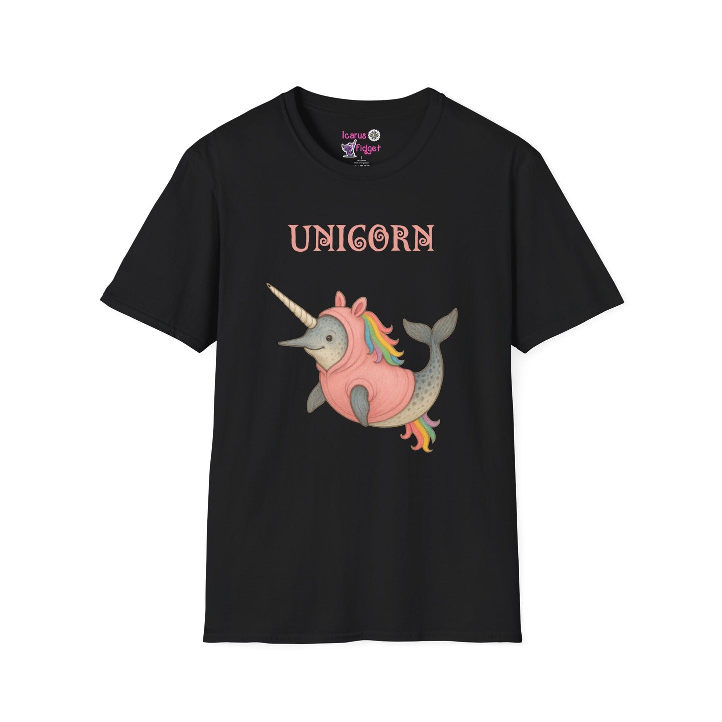 Unicorn Narwhal Shirt, Cute Narwhal in Unicorn , Pastel Animal Meme T Shirt, Funny Kawaii LGBTQ Gift