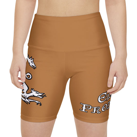LIGHT BROWN - Endless Productions Bike Shorts