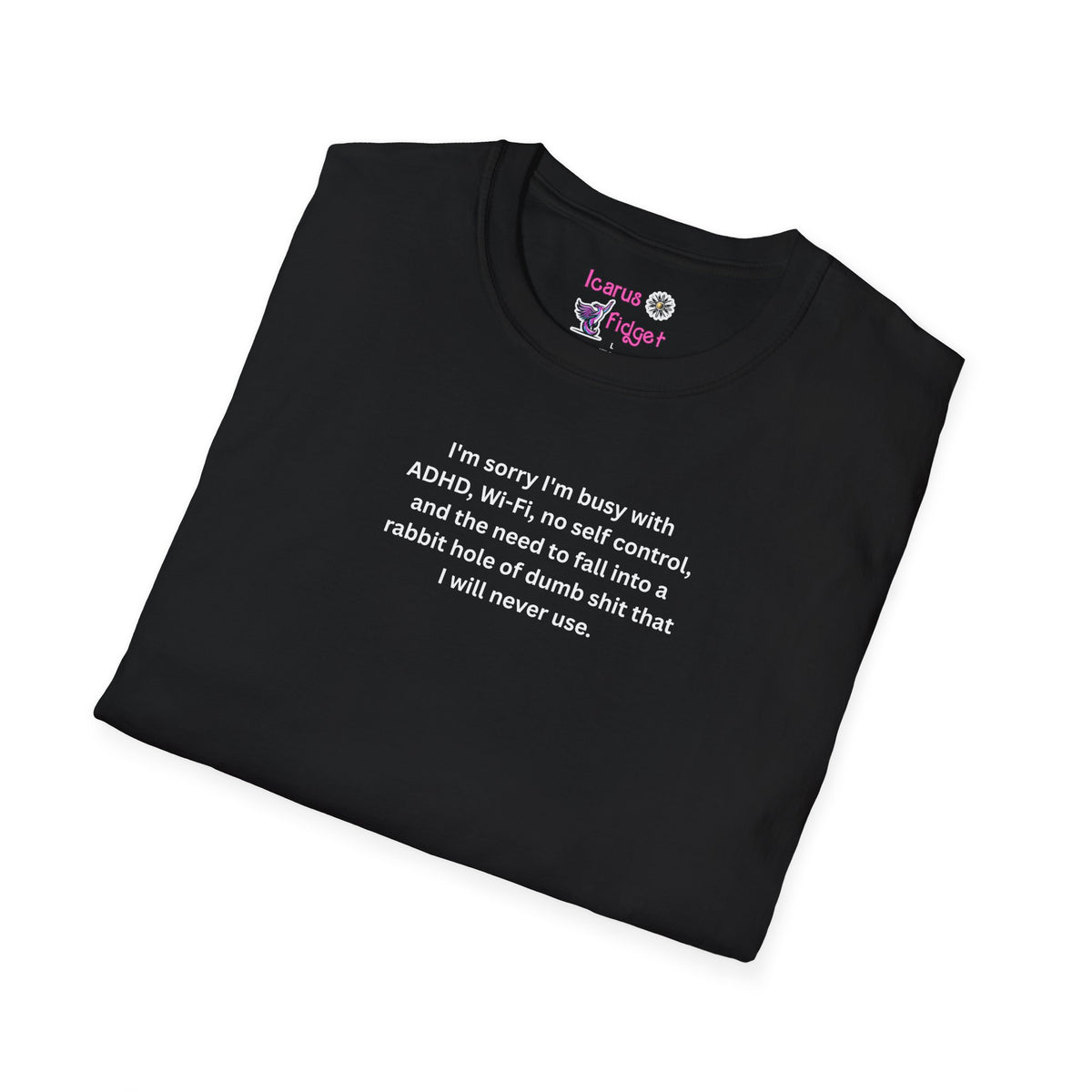 ADHD WiFi No Self Control Tee, Neurodivergent Humor Graphic Shirt