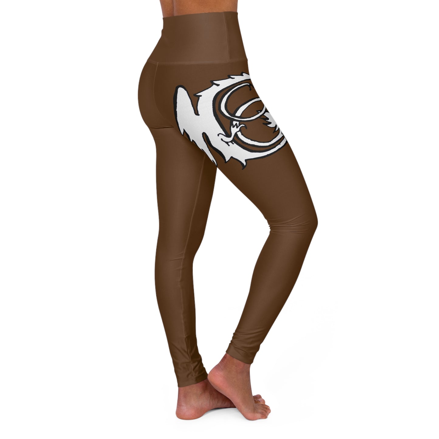 BROWN -  Endless Productions High waste full length leggings