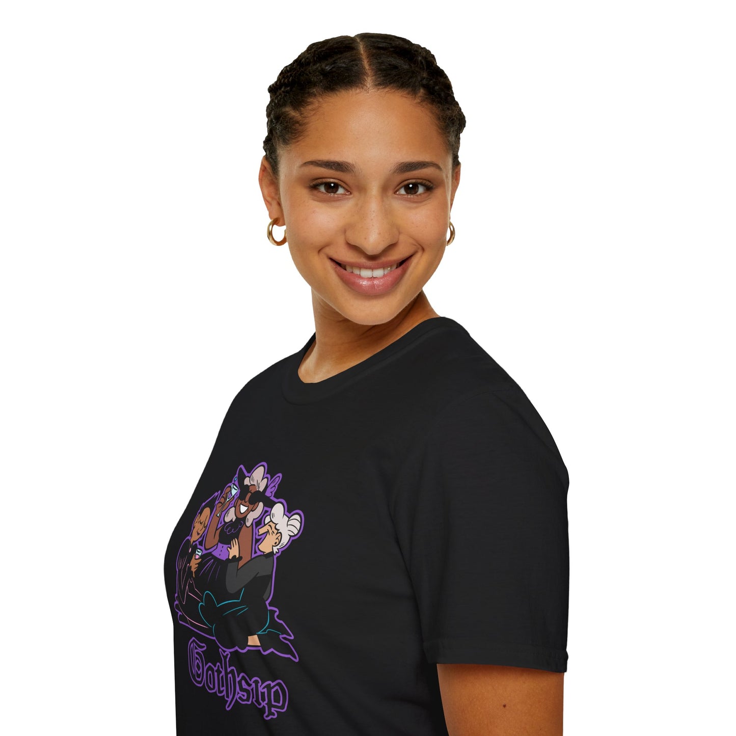 Gothsip Shirt, Gothic Girl Gang Tee, Dark Humor Cocktail Coven Aesthetic