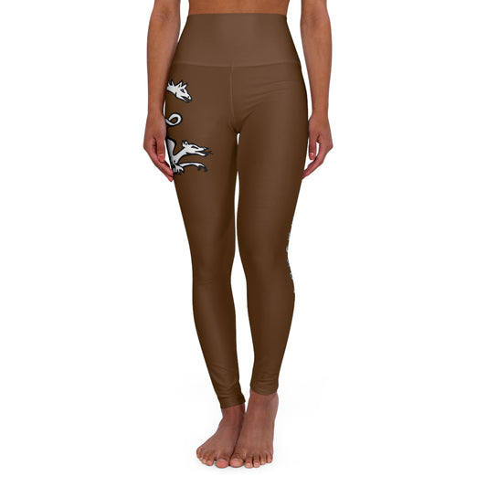 BROWN -  Endless Productions High waste full length leggings