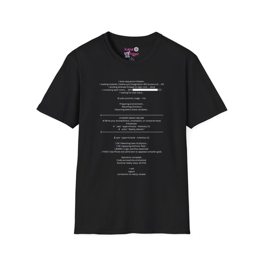Sudo Summon Magic T-Shirt Hacker Wizard Terminal Spell Graphic Tee