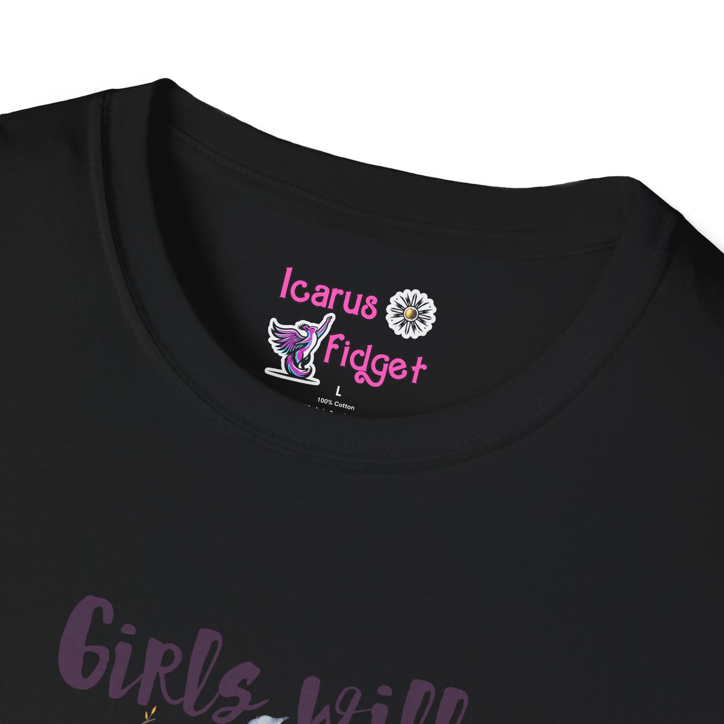 Girls Will Be Girls Witchy Coven Shirt, Feminist Moon Magic Aesthetic Tee, Spooky Sisterhood Print