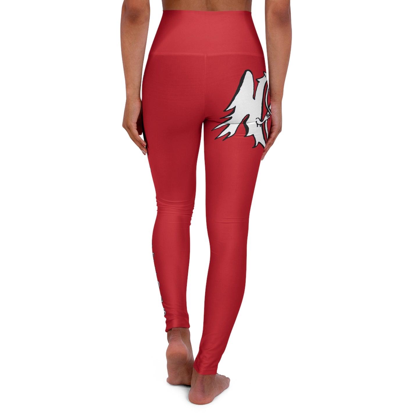 DARK RED -  Endless Productions High waste full length leggings