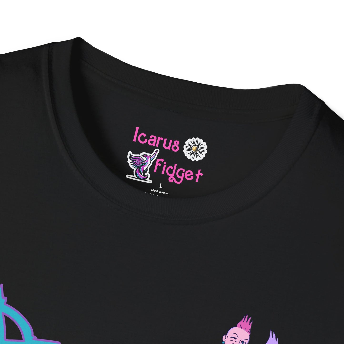 AnarChic Queer Punk Fashion Tee, Alt Streetwear Anarchy Shirt, Rebel Style with Pastel Edge