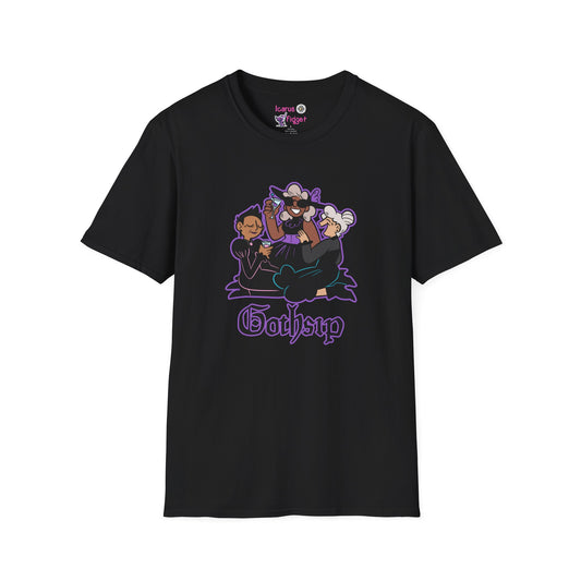 Gothsip Shirt, Gothic Girl Gang Tee, Dark Humor Cocktail Coven Aesthetic